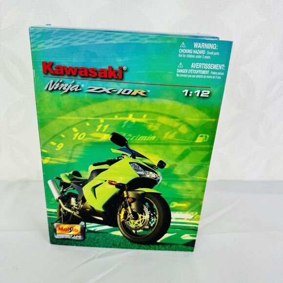 Maisto Kawasaki Ninja ZX-10R Black 1/12 Scale Model Kit #39055 - Picture 4 of 9